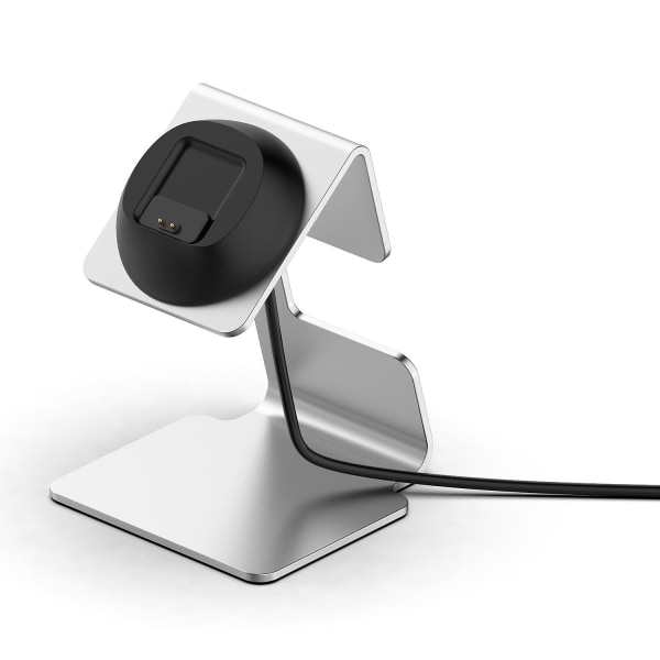 Til Xiaomi Smart Band 8 Ur Oplader Holder Metal Smartwatch Oplader Stand (uden Oplader) Silver