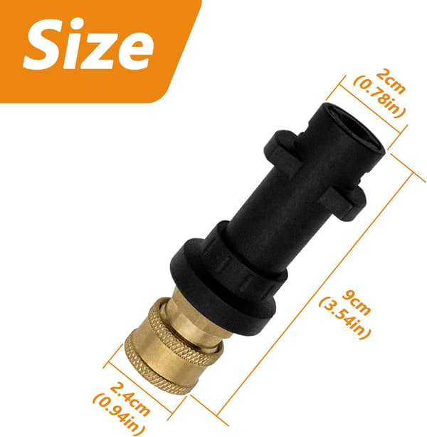 Trycktvättspistol Adapter med 1/4\" Mässing Honkoppling för Karcher K-serie