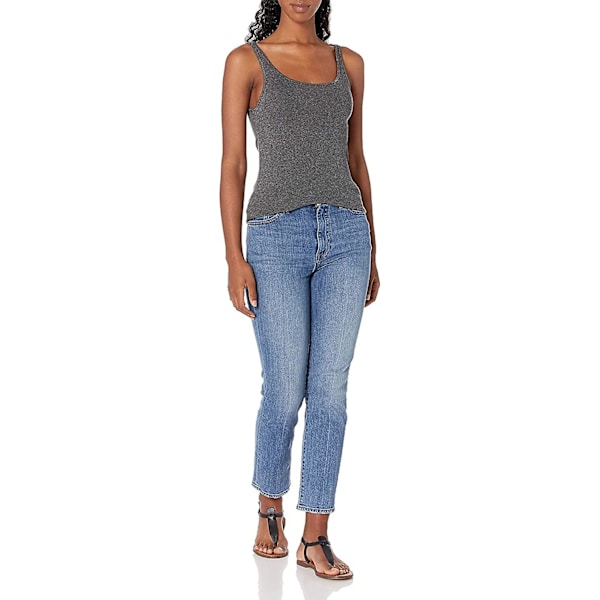Slim-fit tanktopp med tynne stropper for kvinner, 2-pakning Style 1 M