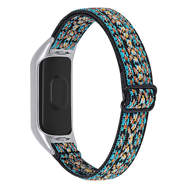 Til Xiaomi Mi Band 3/4 Nylon Flettet Urrem Udskiftning Justerbar Elastisk Armbånd