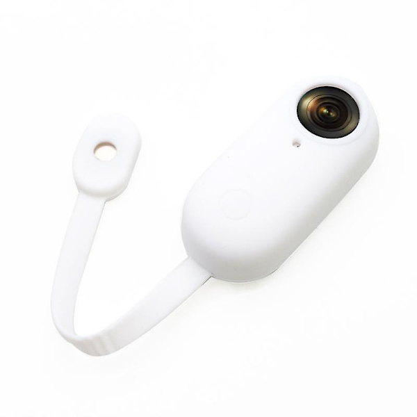Antifall mjukt silikonfodral för Insta360 GO, bärbart kameraskydd med magnetisk design White