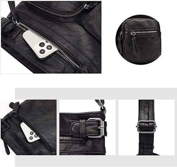 Crossbody tasker til kvinder skuldertasker black