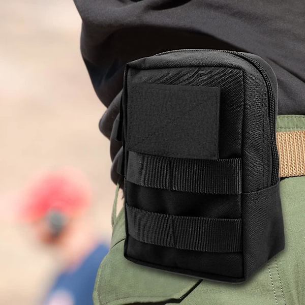 2-pack Molle-fickor - Taktiska midjeväska med D-ringkrokar