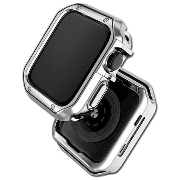 TPU Kellon Kuori Pudotussuojaava Kellon Suojus Apple Watch Series 4/5/6/SE/SE (2022) 40mm:lle Silver