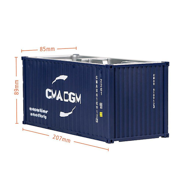 20ft Mini Skibscontainer Model Legetøj Cargo Container Maritimo Die-Cast Container Skibsboks Penholder Kontorgaver Tilpasset Logo MSC 30 Pen holder