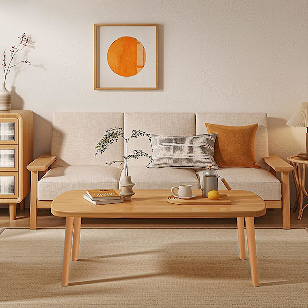 12 tommer møbelben, runde massive træbordsben, midt århundredes moderne erstatningsben perfekte til Ikea bord, sofa, seng, sofabord bensæt 12inch 12*2.375*1.625 inches