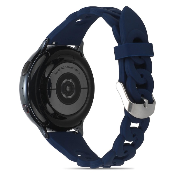 Circle Sport Silikonklockarmband för Samsung Galaxy Watch 5 40mm/44mm/Watch 5 Pro 45mm Midnight Blue