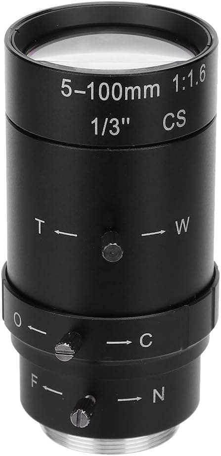 1.3MP Zoomkameranslins 5-100mm CS-fäste Aluminiumlegering CCTV-kameranslins för säkerhetskamera