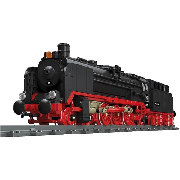 Technic Tåg Lokomotiv Byggsats, Moc Tåg Lokomotiv Modell Med Tågspår Scen, 1173pcs Diy Montering Byggklossar Tågsats