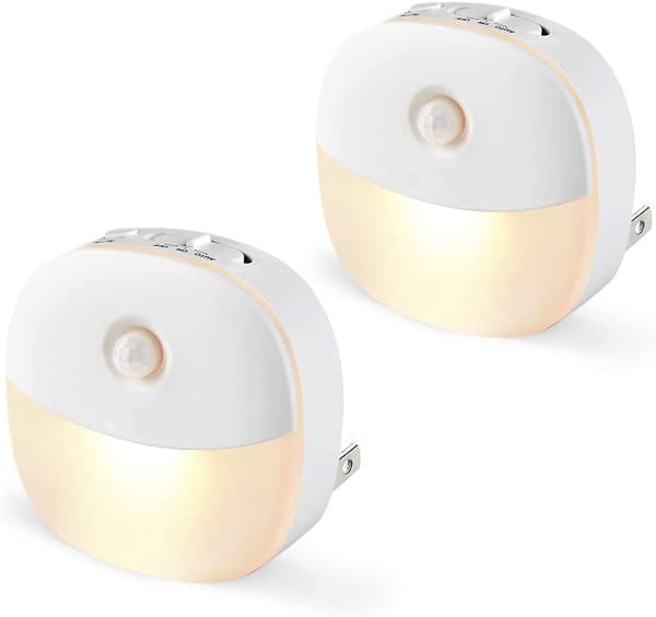 Automatisk på/av-plugg-in LED-rörelsesensor nattlampa
