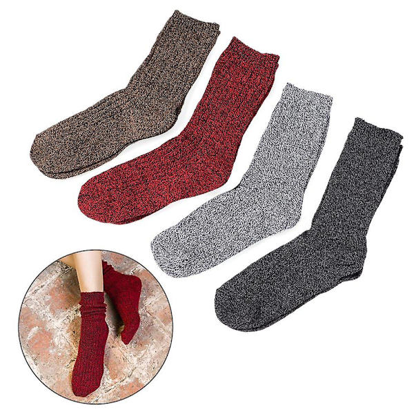 Hem Heap Heap Sockar Par Garn Sovande Strumpor Varma Sockor Medium Tube