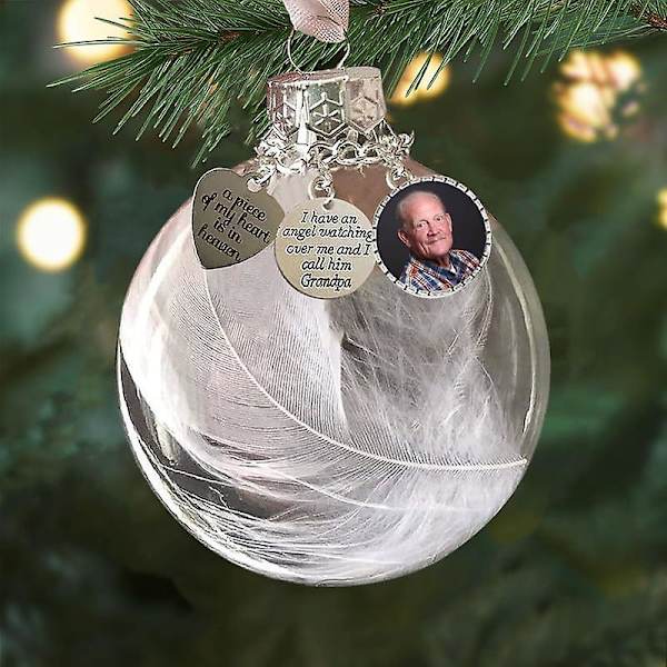 Julminnesmärke Hängande Prydnader - Klar Fjäderboll Sympati Present