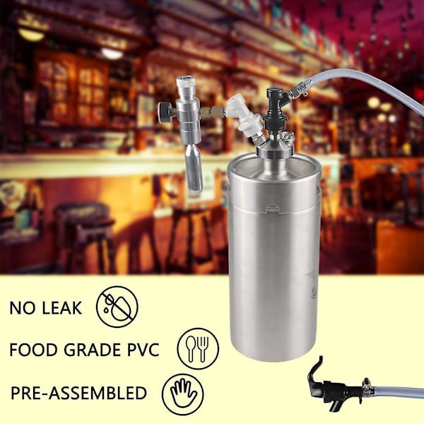 3/16\" Ball Lock Line Assembly, Picnic Tap Med 3ft Ölslang För Hembryggning