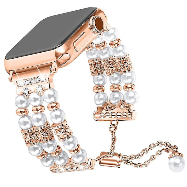 20mm Säädettävä Metallinen Joustava Korukello Ranneke Samsung Galaxy Watch3 41mm/Watch 5 40mm/44mm Rose Gold