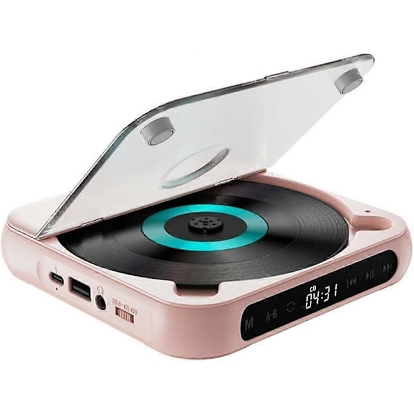 A-B Toisto Bluetooth-yhteensopiva soitin USB AUX Toisto Autosoitin Muistitoiminto Kotiin pink