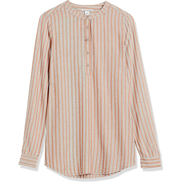 Kvinnors långärmade vävda blus Style 6 XL