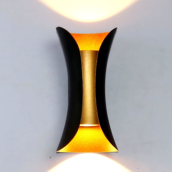 Innendørs Vegglampe 10w Moderne Vegglampe Utendørs Opp Ned Vegglys Metall 3000k Varm Hvit Innendørs Dekorativ For Soverom Hjem Gang Stue