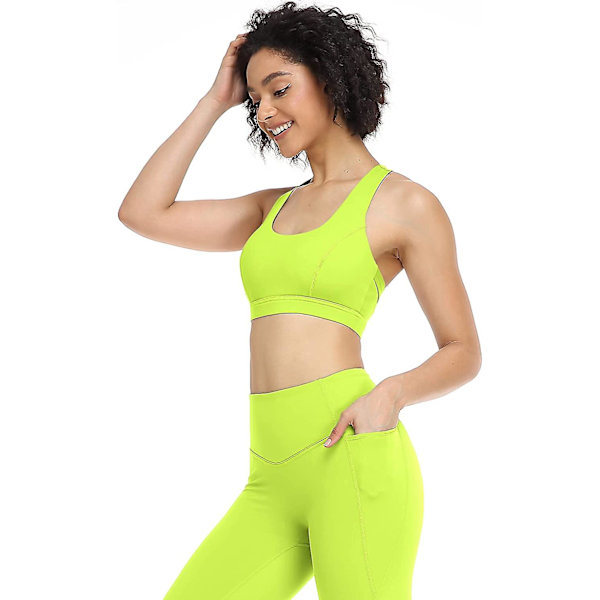 Urheiluliivit naisille treeniin - Fitness, urheilu, juoksuliivit, aktiivivaatteet, joogatoppi Green M