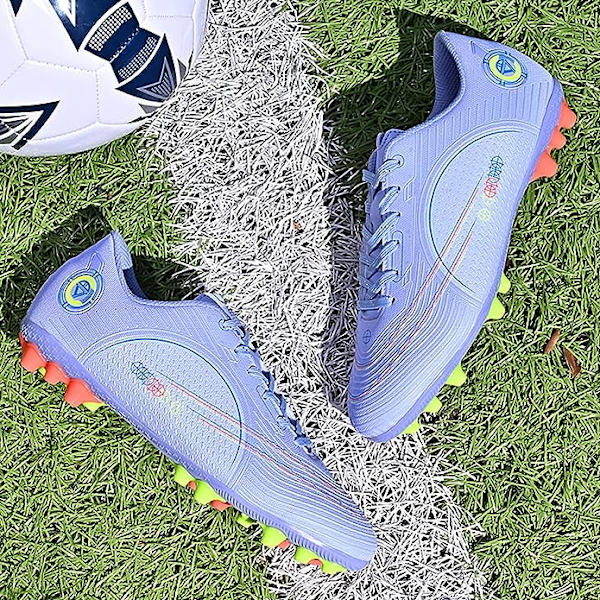 Fotbollsskor Herrar Dobbar Spikar Fotbollsskor Ungdomsträningsskor Professionella Unisex Fotbollsskor purple EU37