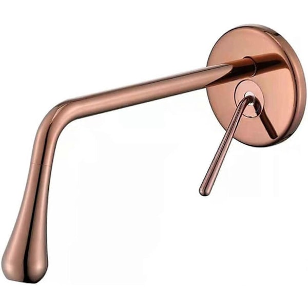Väggmonterade badkarsblandare droppblandare badrumsblandare handfatets blandare för badrum blandare spraypistol Rose Gold