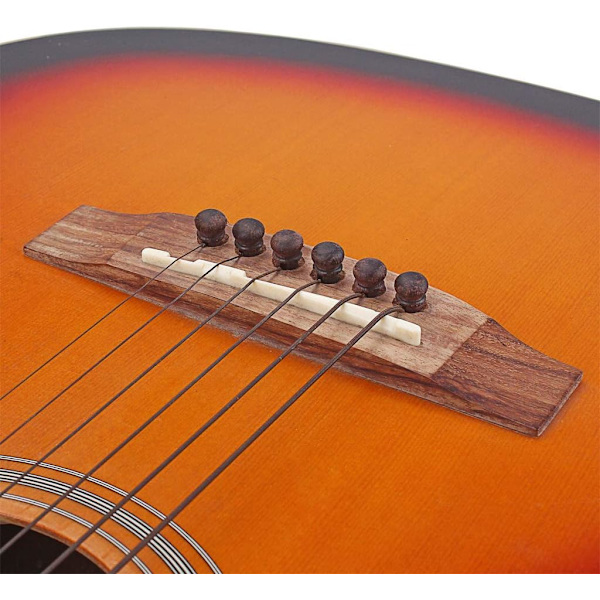 Gitarrbrobryggar i rosenträ, akustisk gitarr, strängstift, spårade, träändstift, ersättningsdelar, 6 st