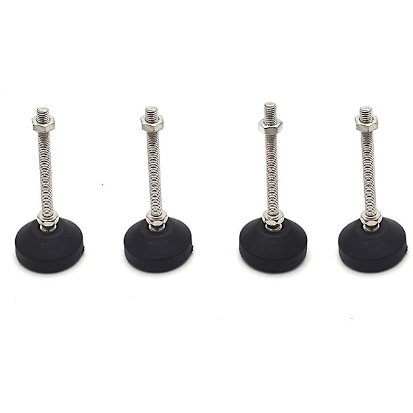 4 st M8x50mm Justerbara Möbelglider Anti-halk Förstärkt Nylon Rund Bas