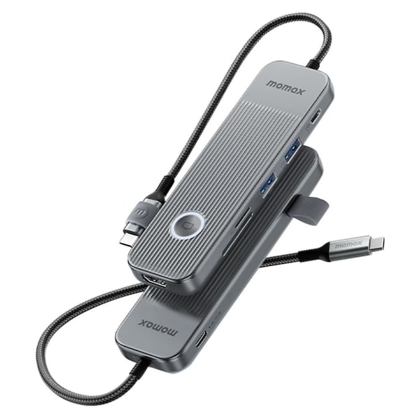 7-in-1 Multi-Port Type-C -telakointiasema Kannettava PD 100W USB-C Hub -sovitin