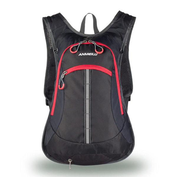 Sport Ryggsäck 15L Lätt Ryggsäck Slitstark Ryggsäck Resedagryggsäck för Kvinnor Män Black