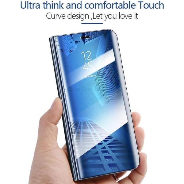 Samsung Galaxy S10 Plus Clear View Folio- case - Blå