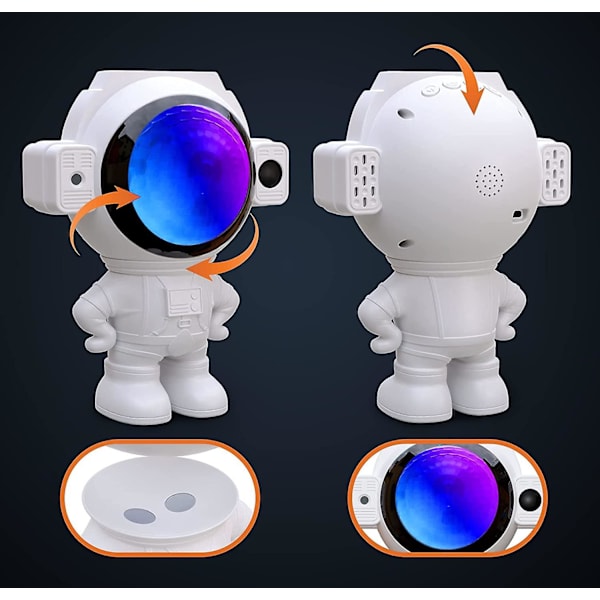 Stjerneprojektor Space Galaxy Natlampe Projektor, Med Fjernbetjening Timer Og Bluetooth Musik Til Voksne Børneværelse Indretning, Gaver Til Jul, Fødselsdage Pa