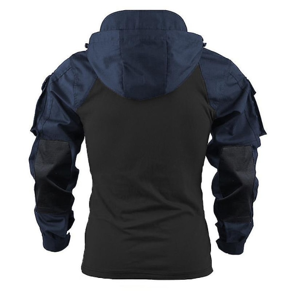 Taktisk skjorte for menn, US kamuflasje militær kamp t-skjorte Airsoft Paintball Camping Jakt Klær Grey XL