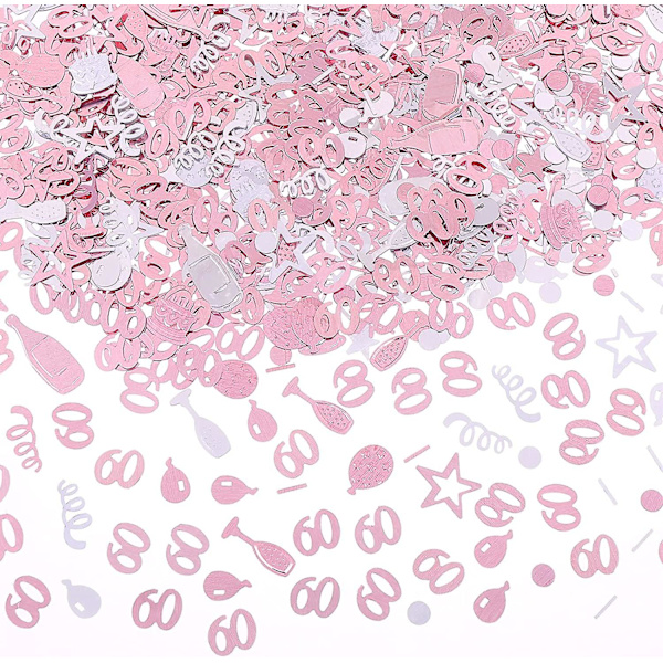 Syntymäpäiväkonfetti pöydälle, 30g Hyvää syntymäpäivää pöytäkonfetti Syntymäpäiväkakku konfetti Pöytäkoristeet Vaaleanpunainen konfetti syntymäpäivähäihin