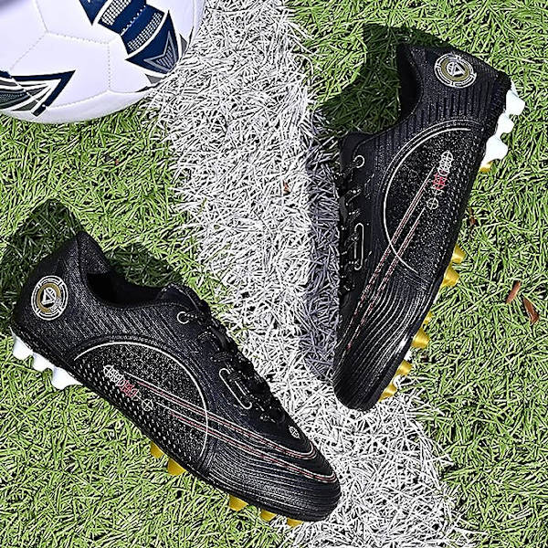 Fotbollsskor Herrar Dobbar Spikar Fotbollsskor Ungdomsträningsskor Professionella Unisex Fotbollsskor black EU37