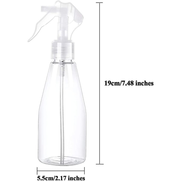 2 st Acsergery gåva 200 ml sprayflaskor tomma flaskor plastflaskor