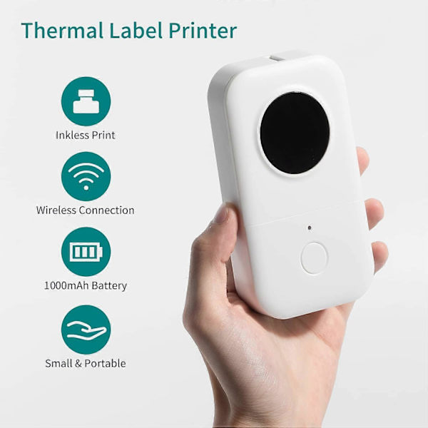 D30 Mærkningsmaskine Mini Termisk Lomme Label Printer Alt-i-Én BT Forbindelse Selvklæbende Label DIY Dato Journal Studie Sticker Labeler