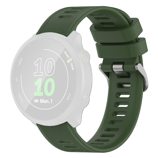 Twill Silikoniranneke Samsung Galaxy Watch 4/5/6 40/44mm/Watch6 Classic 43/47mm/5 Pro 45mm -kelloille Green