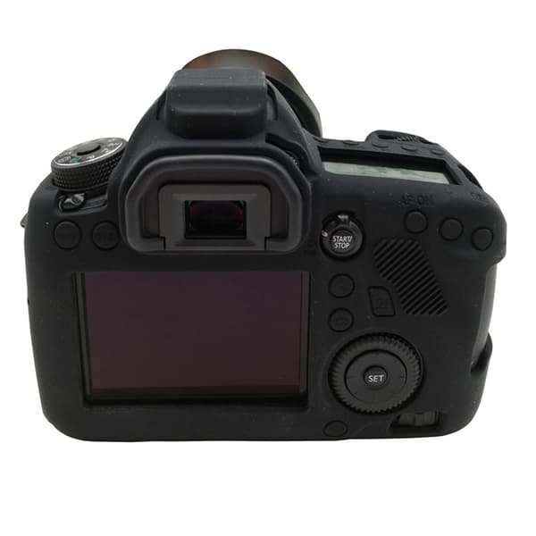 Mjukt silikonkameraskyddsfodral för Canon EOS 6D DSLR-kamera Black