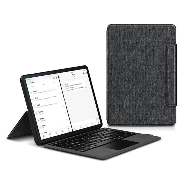 Integrerat tangentbordsfodral med pekplatta för Amazon Fire Max 11 Bluetooth-tangentbord PU-läderfodral