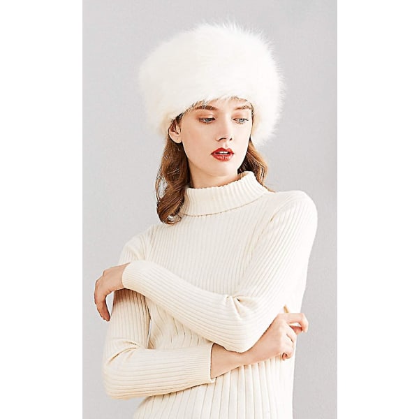 Vinter Dame Faux Fur Russisk Kosak Stil Hat Vinter Wrap Hat