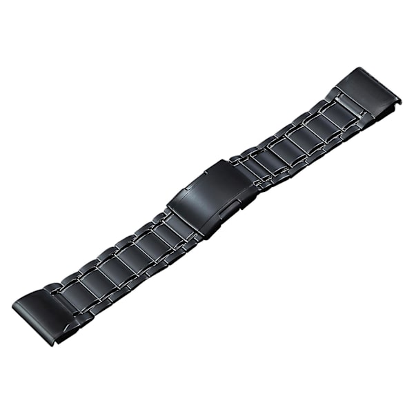 22 mm klockarmband för Garmin Forerunner 965/955/945/935, 5 pärlor i titanstål med snabbspänne Black