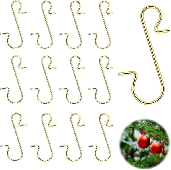 120 Julekroge, Multikrog, Julekuglepynt Kroge, S Krog Rustfrit Stål Metal S-Formede Kroge