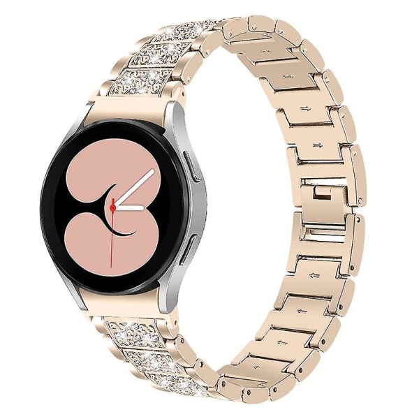 Watch i rostfritt stål för Samsung Galaxy Watch4 Active 40mm/44mm/Watch4 Classic 42mm/46mm band Gold