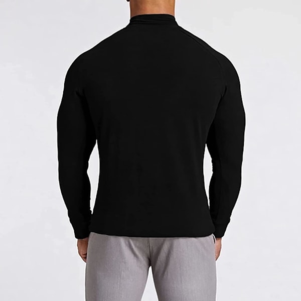 Miesten poolokaulusneuleet, slim fit -mallinen, poolokauluspaita, vapaa-ajan pitkähihainen