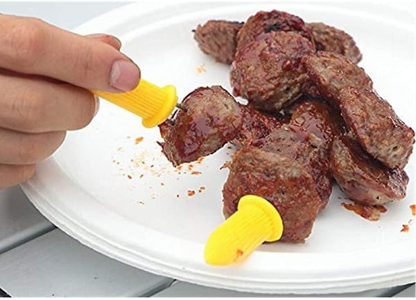 20 stk. majsspyd, majsformede majskolbe-grillspyd i rustfrit stål