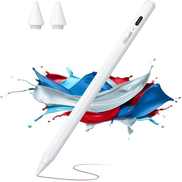 Aktiivinen kapasitiivinen stylus-kynä iPad 9.7\" (2018) / iPad 10.2 (2019)(2020) / iPad Air 10.5\" (2019)(2020) -malleille White