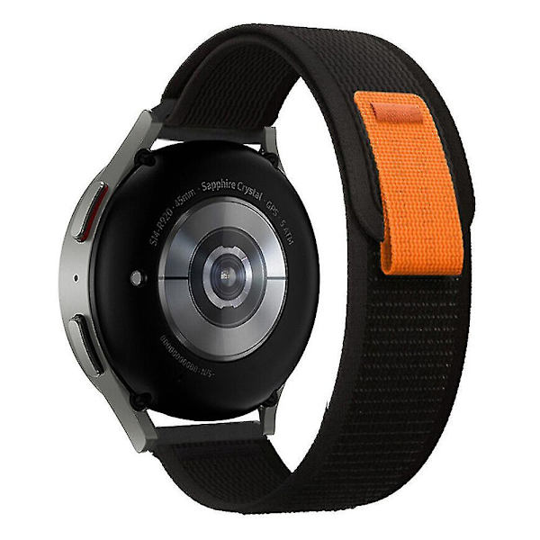 Til Garmin Venu 2 Plus / Venu Sq 20mm Udskiftnings Trail Loop Nylon Bånd Sport Justerbar Urrem Black