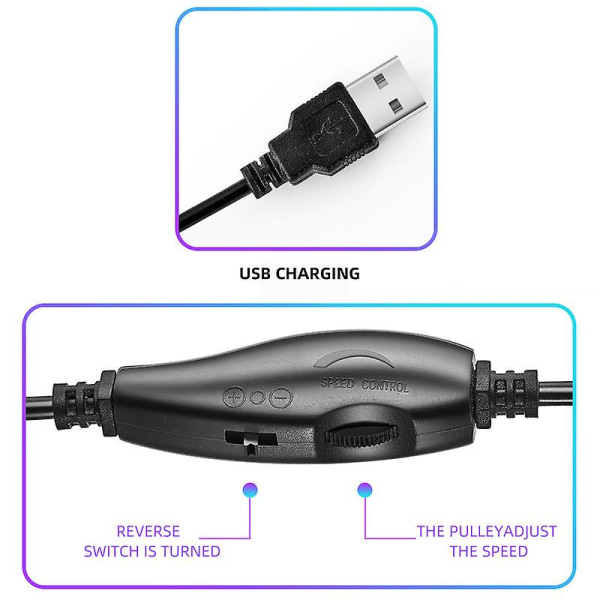 Elektrisk nagelborrmaskin - USB-driven professionell bärbar elektrisk nagelslipningsmaskin för hushållsbruk Pink