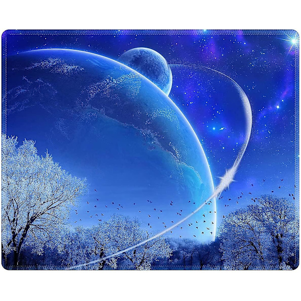 Pelihiirimatto tietokoneelle/kannettavalle 26x21x0,2 cm, näppäimistöalusta, työpöydän alusta Starry Sky Rectangle