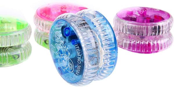 LED Lysende Yo Yo for Barn Nybegynner Yo Yo for Barn Responsiv Kulelager Yo Yo 4-pakning