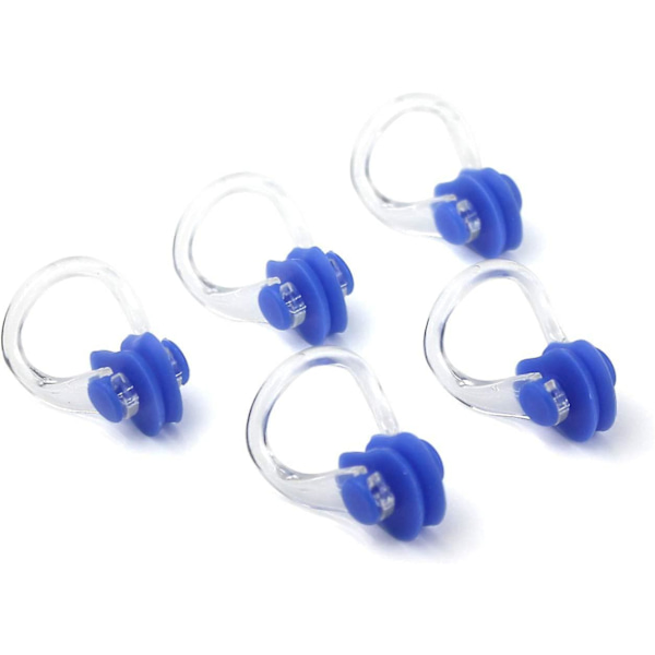Simningsnäsklämmor för Acsergery Vuxna Män Kvinnor PVC Silikon Simning Näspluggar Present